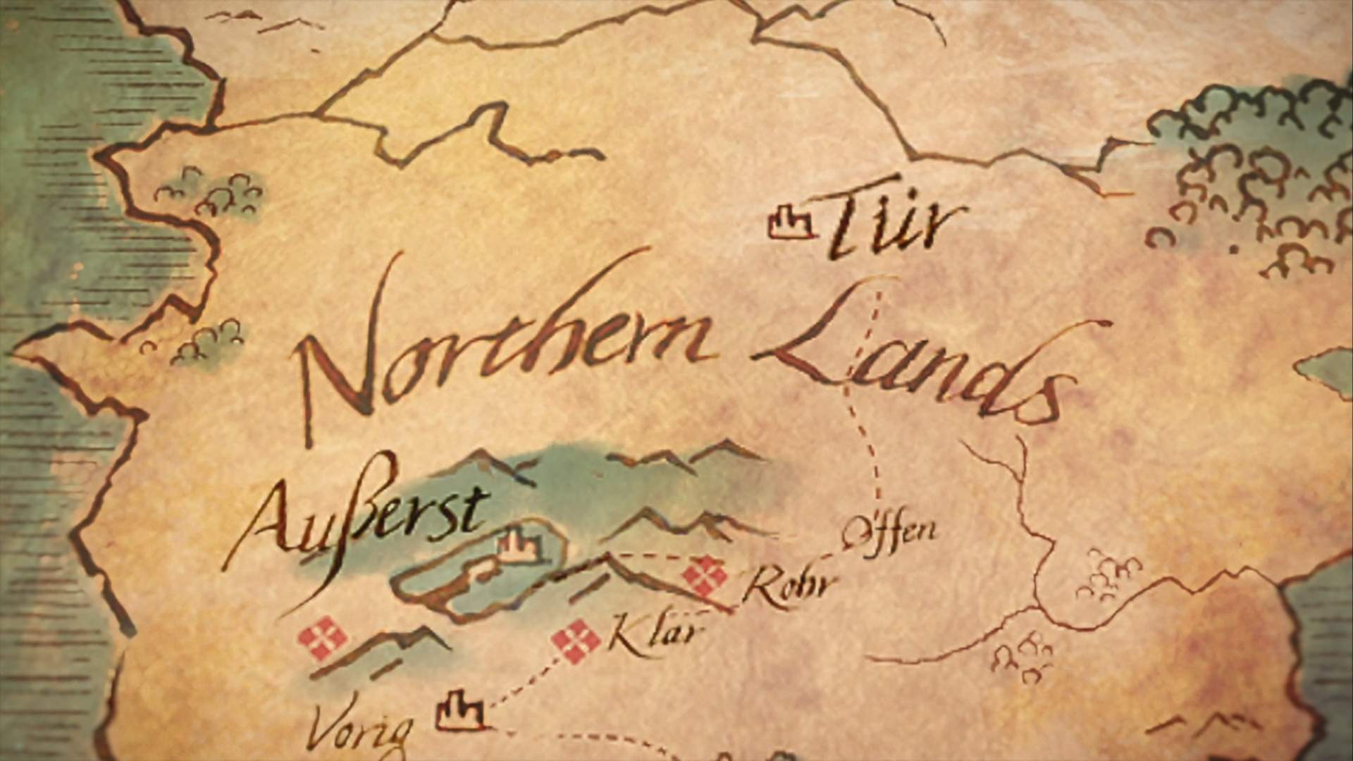 Northern Lands map Frieren Review